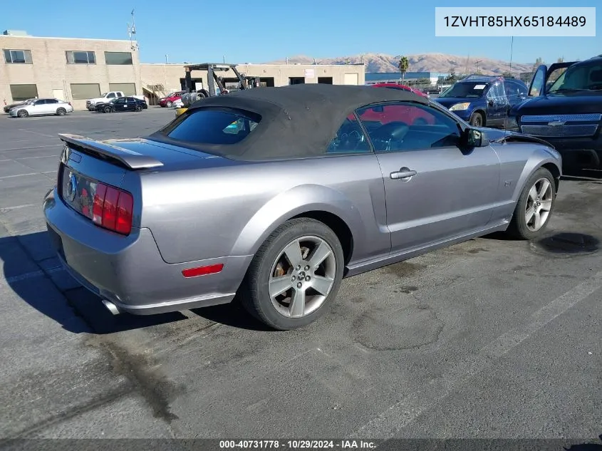 2006 Ford Mustang Gt VIN: 1ZVHT85HX65184489 Lot: 40731778