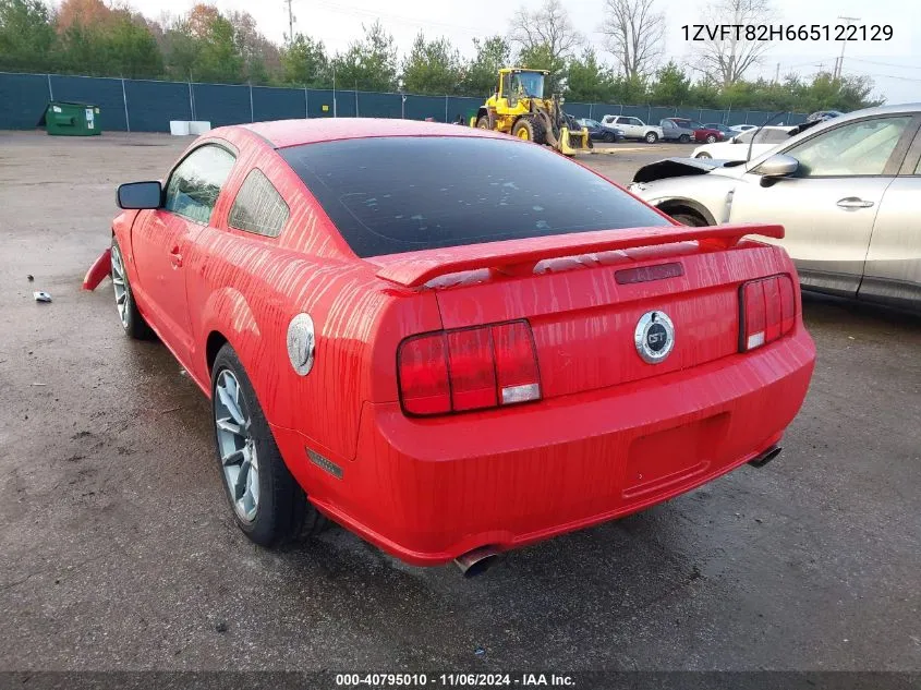 2006 Ford Mustang Gt VIN: 1ZVFT82H665122129 Lot: 40795010