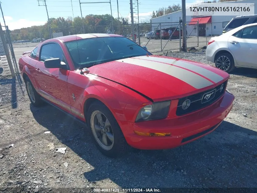 2006 Ford Mustang V6 VIN: 1ZVHT80N165162166 Lot: 40837425