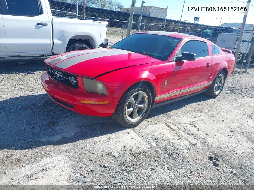 2006 Ford Mustang V6 VIN: 1ZVHT80N165162166 Lot: 40837425