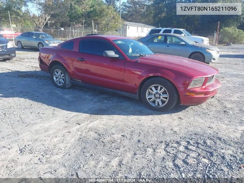 1ZVFT80N165211096 2006 Ford Mustang V6