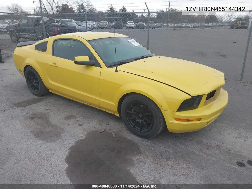 1ZVHT80N465144342 2006 Ford Mustang V6