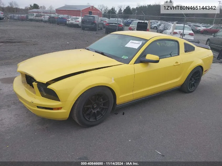 1ZVHT80N465144342 2006 Ford Mustang V6