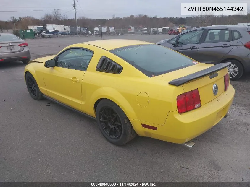 1ZVHT80N465144342 2006 Ford Mustang V6