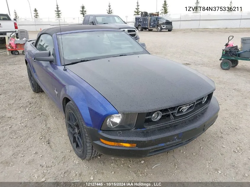 2007 Ford Mustang VIN: 1ZVFT84N375336211 Lot: 12127445