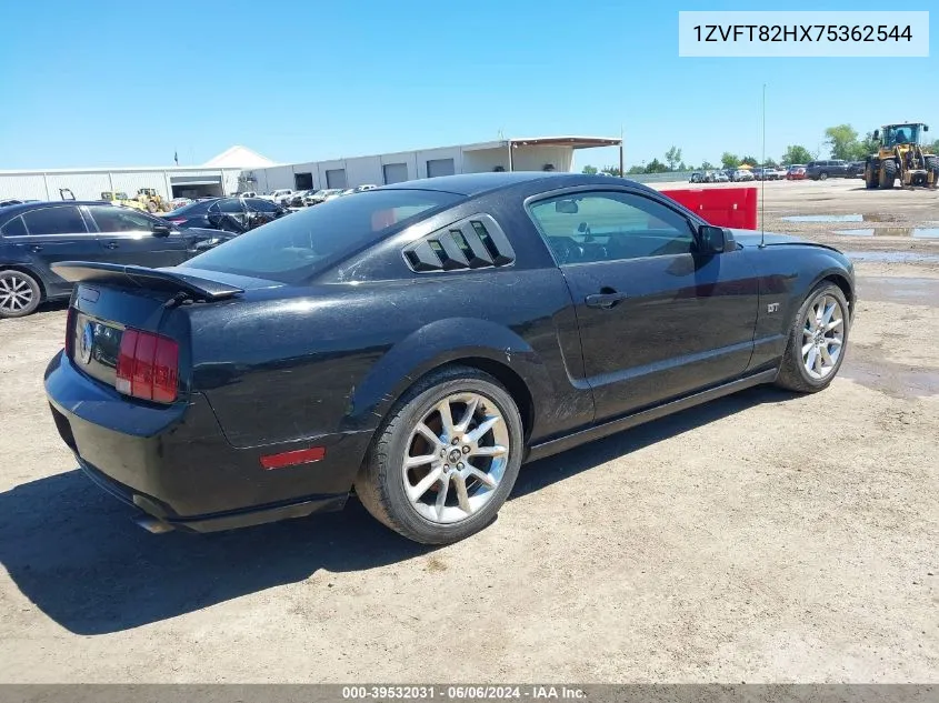 2007 Ford Mustang Gt Deluxe/Gt Premium VIN: 1ZVFT82HX75362544 Lot: 39532031