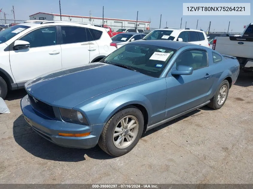 1ZVFT80NX75264221 2007 Ford Mustang V6 Deluxe/V6 Premium