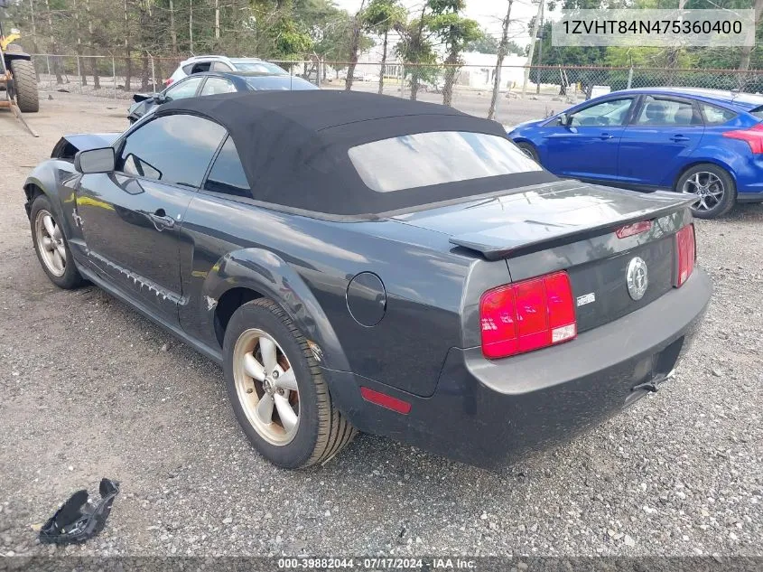 1ZVHT84N475360400 2007 Ford Mustang