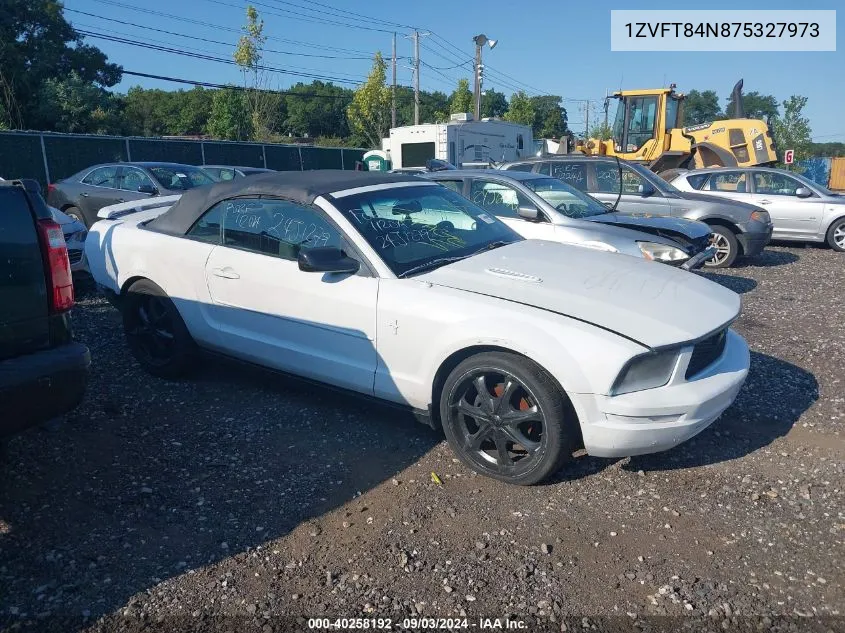 2007 Ford Mustang V6 Deluxe/V6 Premium VIN: 1ZVFT84N875327973 Lot: 40258192