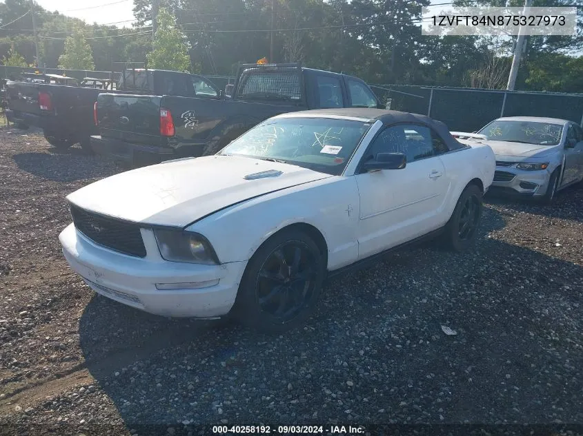 2007 Ford Mustang V6 Deluxe/V6 Premium VIN: 1ZVFT84N875327973 Lot: 40258192