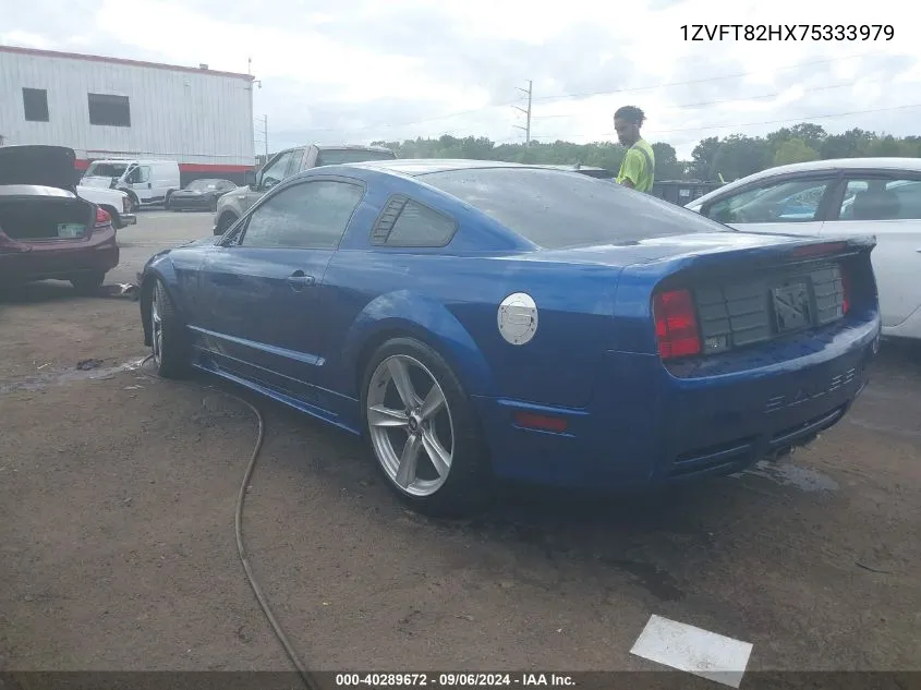 2007 Ford Mustang Gt Deluxe/Gt Premium VIN: 1ZVFT82HX75333979 Lot: 40289672