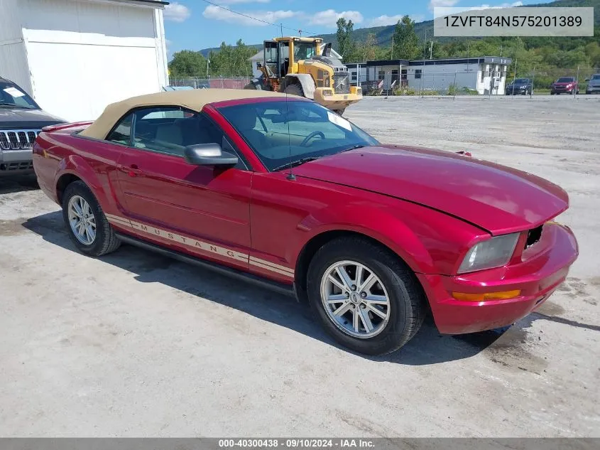 1ZVFT84N575201389 2007 Ford Mustang V6 Deluxe/V6 Premium