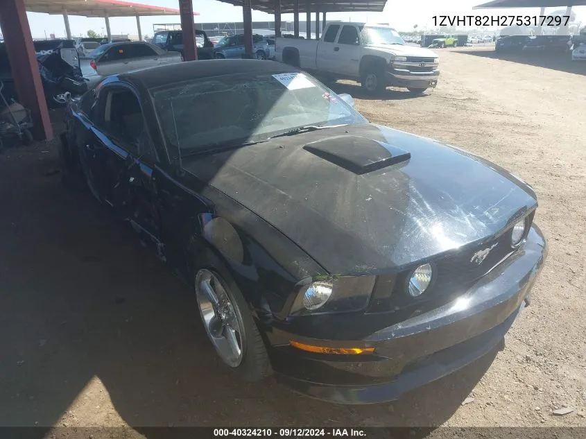 2007 Ford Mustang Gt VIN: 1ZVHT82H275317297 Lot: 40324210