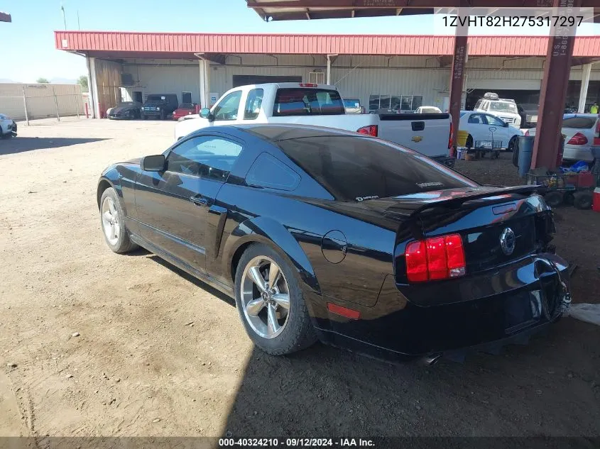 2007 Ford Mustang Gt VIN: 1ZVHT82H275317297 Lot: 40324210