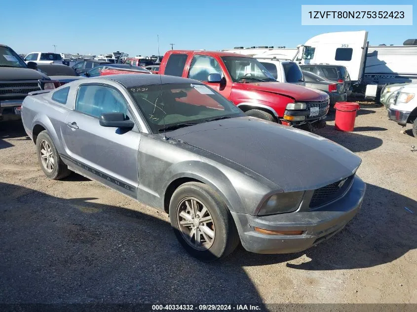 1ZVFT80N275352423 2007 Ford Mustang V6 Deluxe/V6 Premium