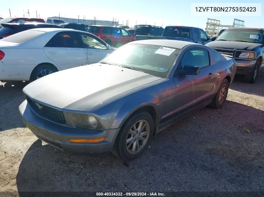 1ZVFT80N275352423 2007 Ford Mustang V6 Deluxe/V6 Premium