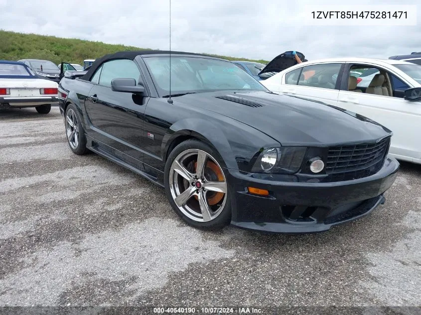 1ZVFT85H475281471 2007 Ford Mustang Gt