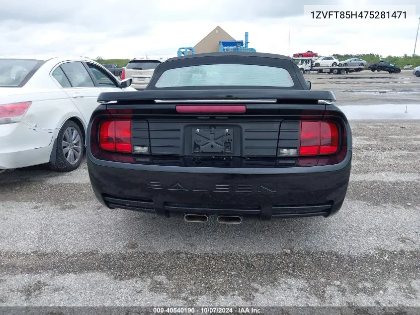 1ZVFT85H475281471 2007 Ford Mustang Gt