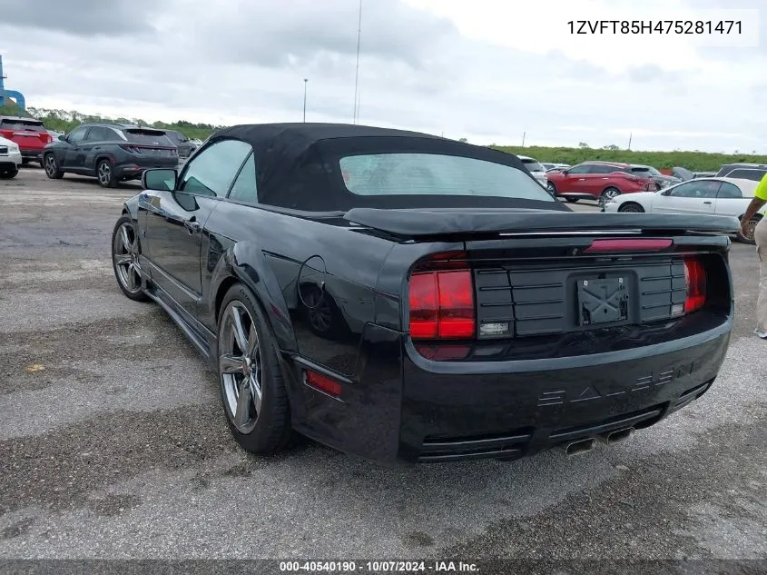 1ZVFT85H475281471 2007 Ford Mustang Gt