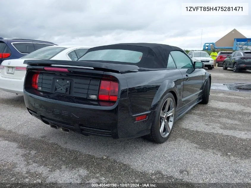 1ZVFT85H475281471 2007 Ford Mustang Gt