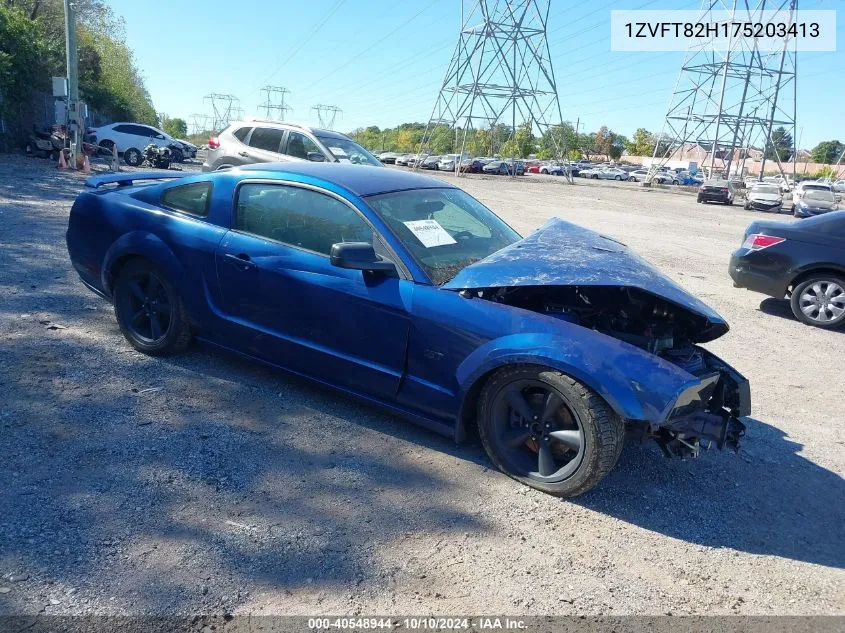 2007 Ford Mustang Gt Deluxe/Gt Premium VIN: 1ZVFT82H175203413 Lot: 40548944