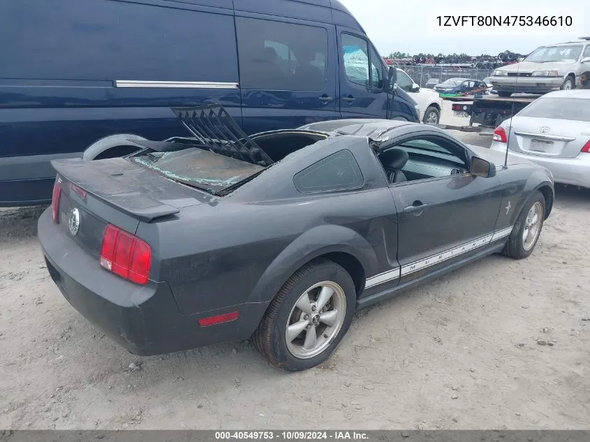 1ZVFT80N475346610 2007 Ford Mustang V6 Deluxe/V6 Premium