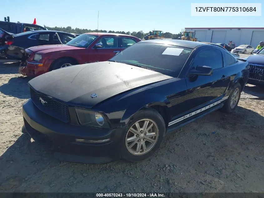 1ZVFT80N775310684 2007 Ford Mustang V6 Deluxe/V6 Premium