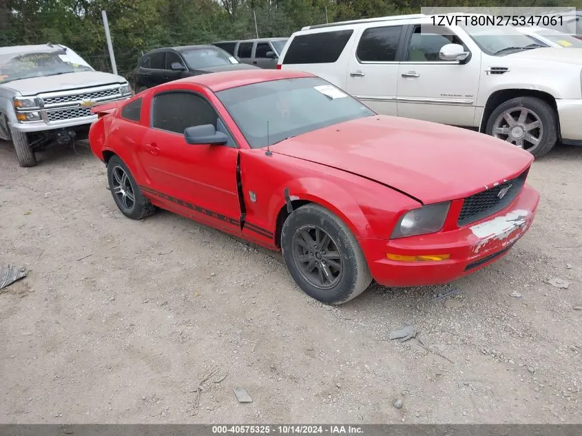 1ZVFT80N275347061 2007 Ford Mustang V6 Deluxe/V6 Premium