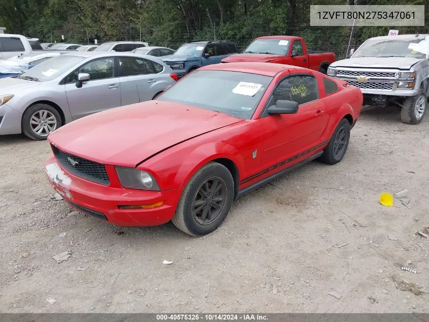 1ZVFT80N275347061 2007 Ford Mustang V6 Deluxe/V6 Premium