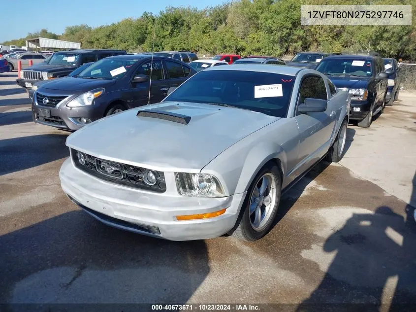 2007 Ford Mustang V6 Deluxe/V6 Premium VIN: 1ZVFT80N275297746 Lot: 40673671