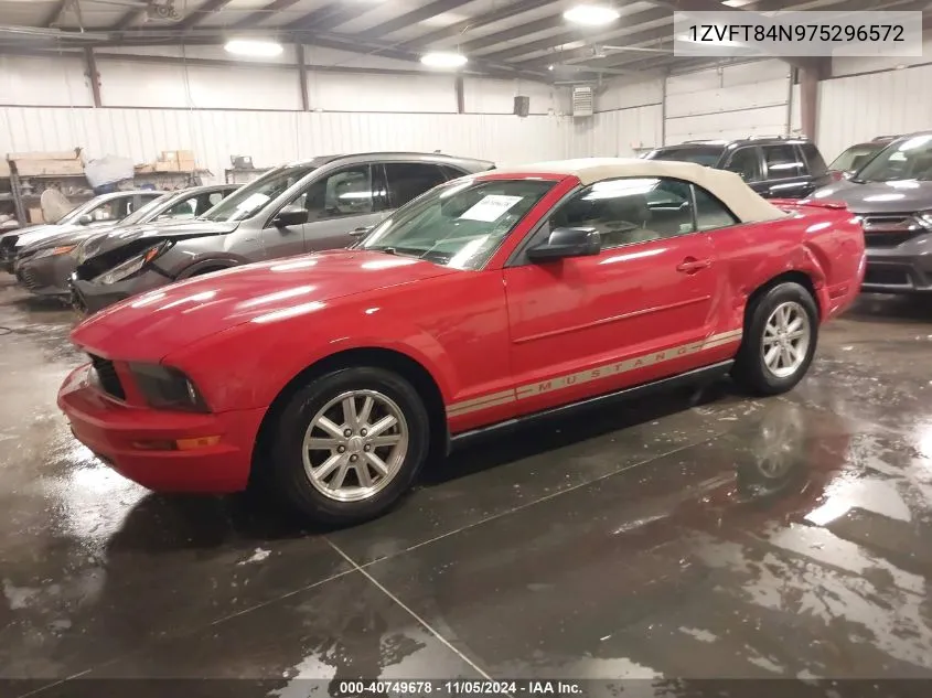 2007 Ford Mustang VIN: 1ZVFT84N975296572 Lot: 40749678