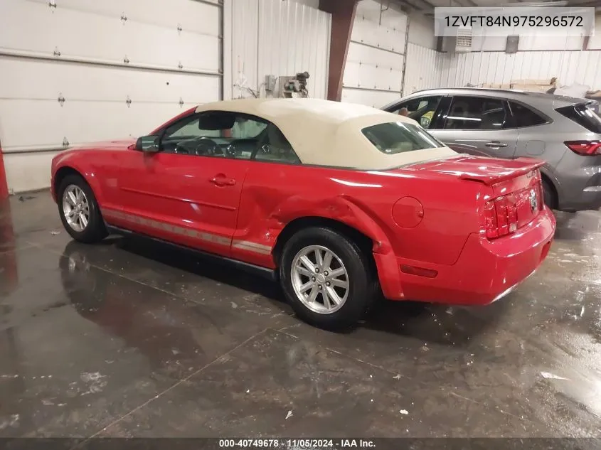 2007 Ford Mustang VIN: 1ZVFT84N975296572 Lot: 40749678