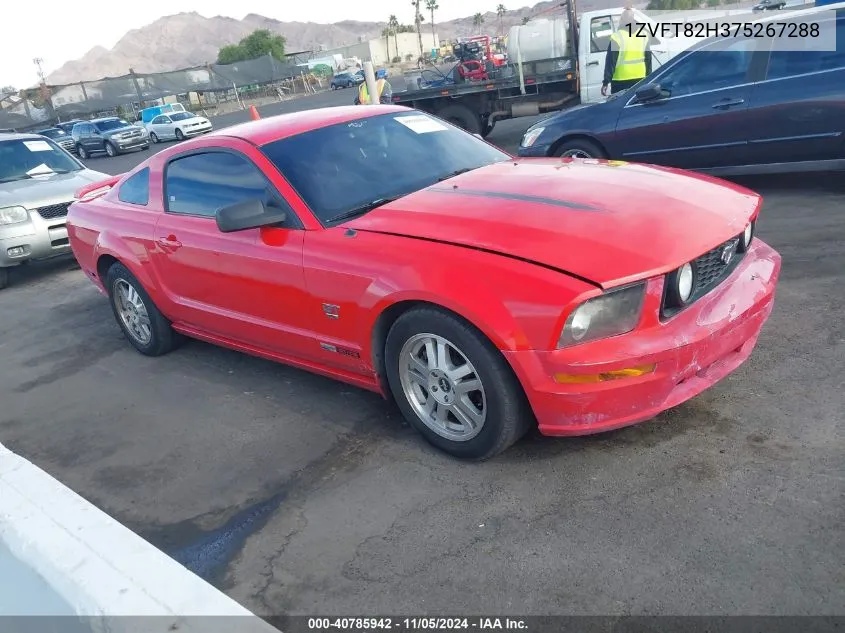 2007 Ford Mustang Gt Deluxe/Gt Premium VIN: 1ZVFT82H375267288 Lot: 40785942