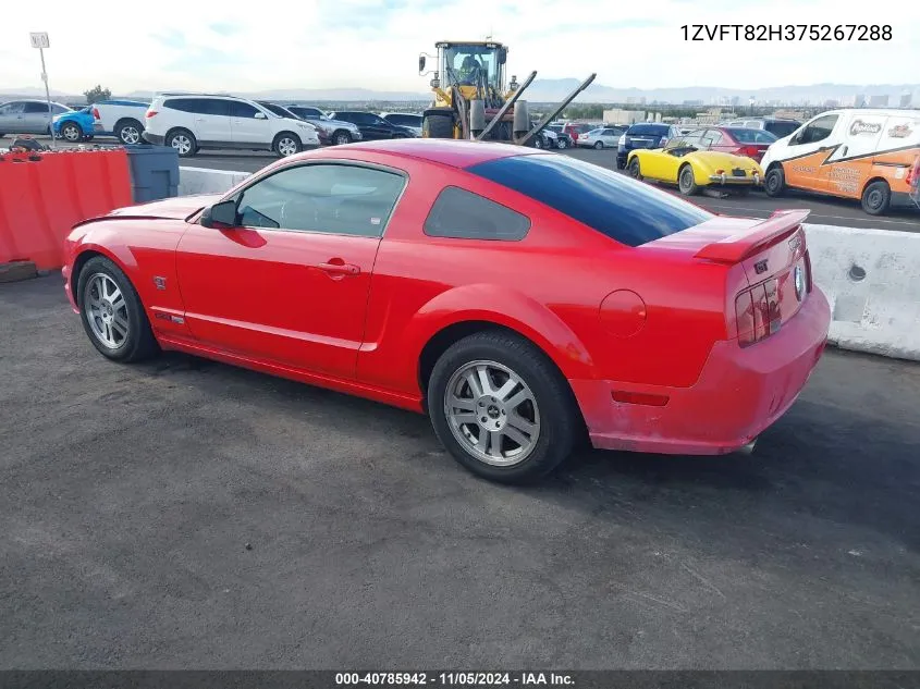 2007 Ford Mustang Gt Deluxe/Gt Premium VIN: 1ZVFT82H375267288 Lot: 40785942