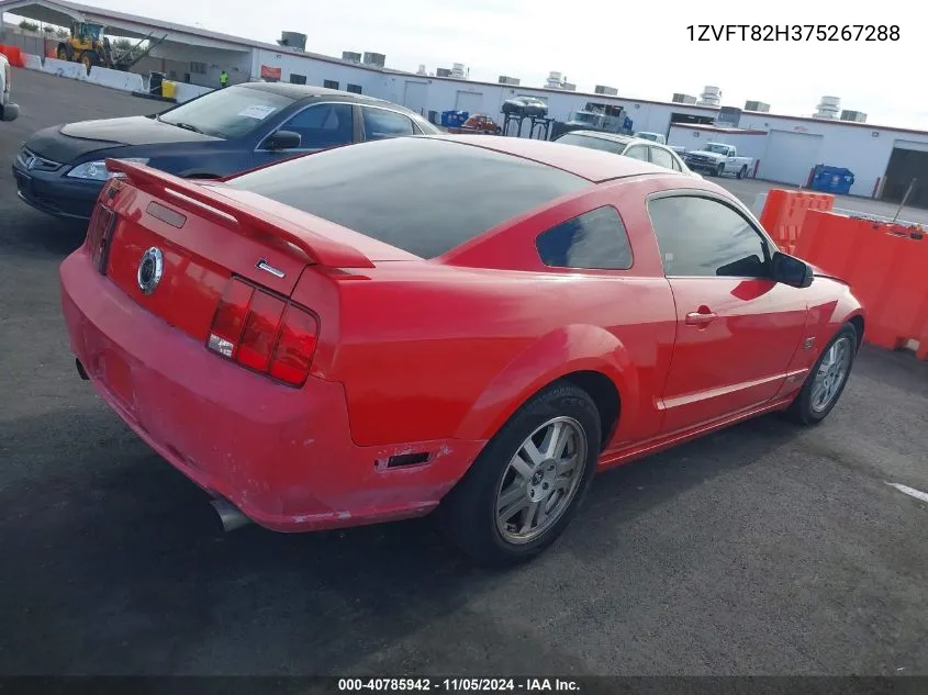 1ZVFT82H375267288 2007 Ford Mustang Gt Deluxe/Gt Premium