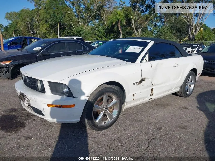 1ZVFT85H875289962 2007 Ford Mustang Gt Deluxe/Gt Premium