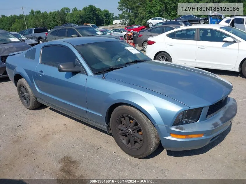 2008 Ford Mustang V6 Deluxe/V6 Premium VIN: 1ZVHT80N185125086 Lot: 39616816