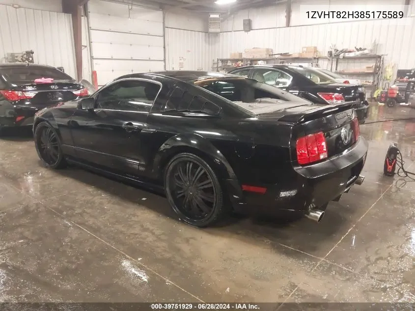 1ZVHT82H385175589 2008 Ford Mustang Gt Deluxe/Gt Premium