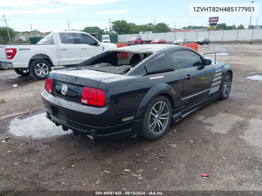 1ZVHT82H485177951 2008 Ford Mustang Gt Deluxe/Gt Premium