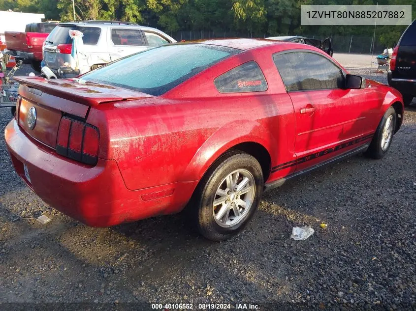 2008 Ford Mustang V6 Deluxe/V6 Premium VIN: 1ZVHT80N885207882 Lot: 40106552