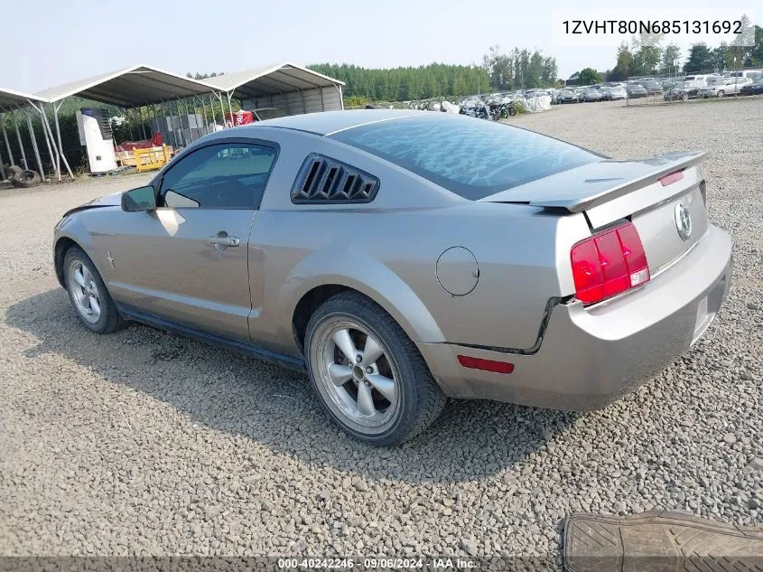 2008 Ford Mustang V6 Deluxe/V6 Premium VIN: 1ZVHT80N685131692 Lot: 40242246