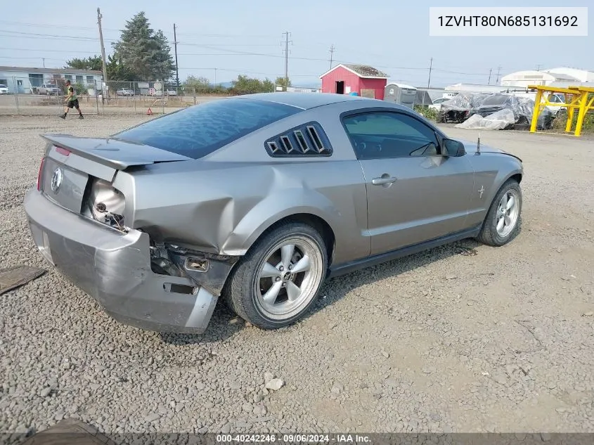 2008 Ford Mustang V6 Deluxe/V6 Premium VIN: 1ZVHT80N685131692 Lot: 40242246