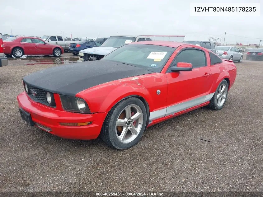 1ZVHT80N485178235 2008 Ford Mustang V6 Deluxe/V6 Premium