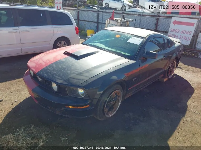 1ZVHT82H585180356 2008 Ford Mustang Gt Premium