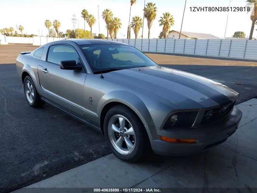 2008 Ford Mustang VIN: 1ZVHT80N385129818 Lot: 40635898