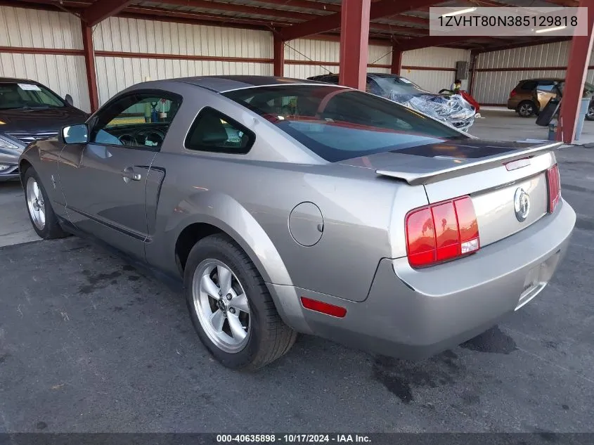 2008 Ford Mustang VIN: 1ZVHT80N385129818 Lot: 40635898