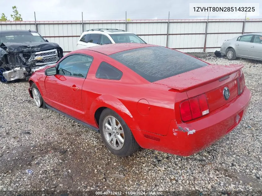 1ZVHT80N285143225 2008 Ford Mustang