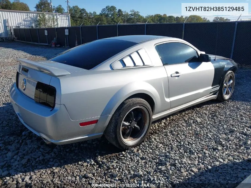 2008 Ford Mustang Gt Deluxe/Gt Premium VIN: 1ZVHT82H385129485 Lot: 40843455