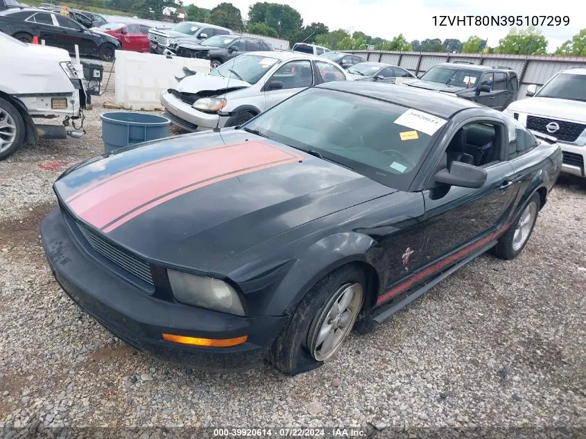 2009 Ford Mustang V6/V6 Premium VIN: 1ZVHT80N395107299 Lot: 39920614