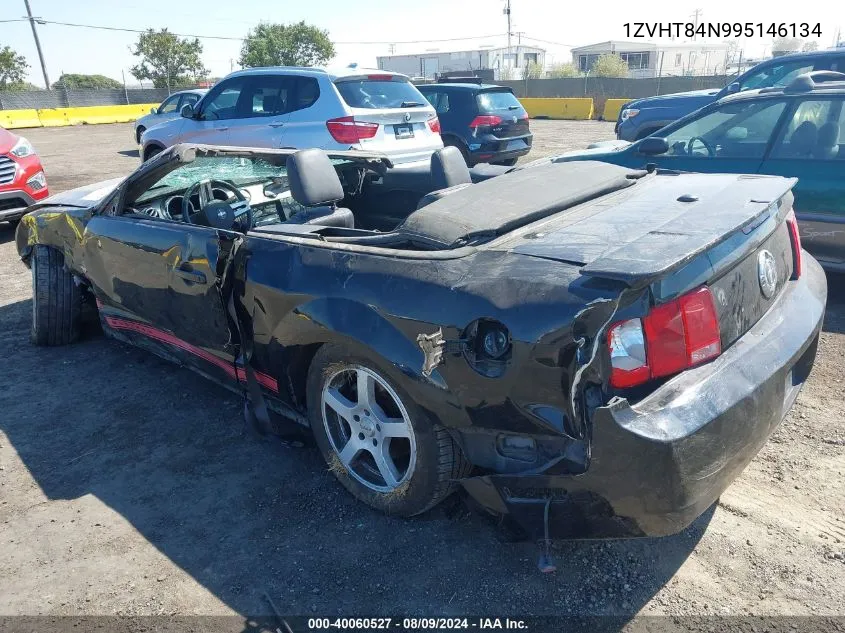 2009 Ford Mustang V6/V6 Premium VIN: 1ZVHT84N995146134 Lot: 40060527